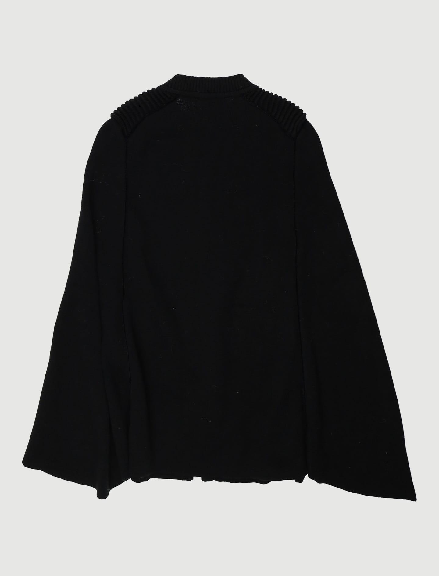 Cape En Maille Avec Détails Contrastés - Taille M/38