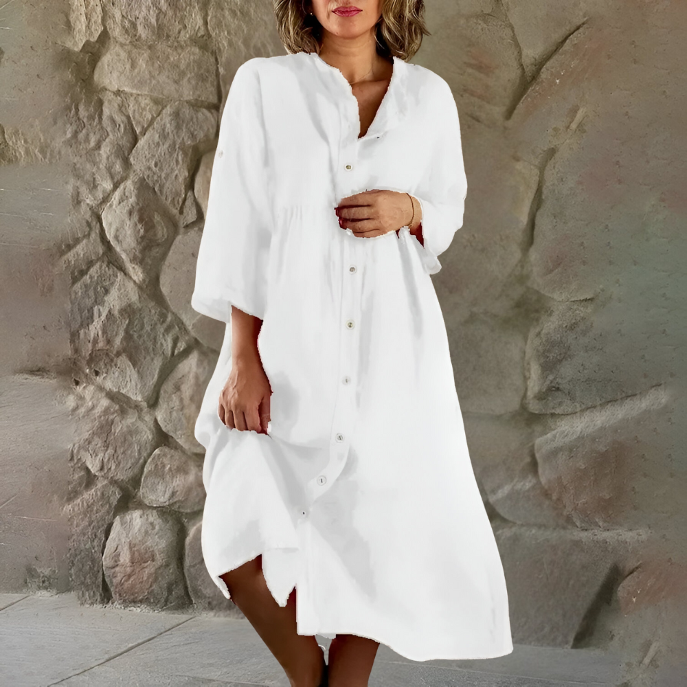 Isa™ | Robe nuisette et coton-lin