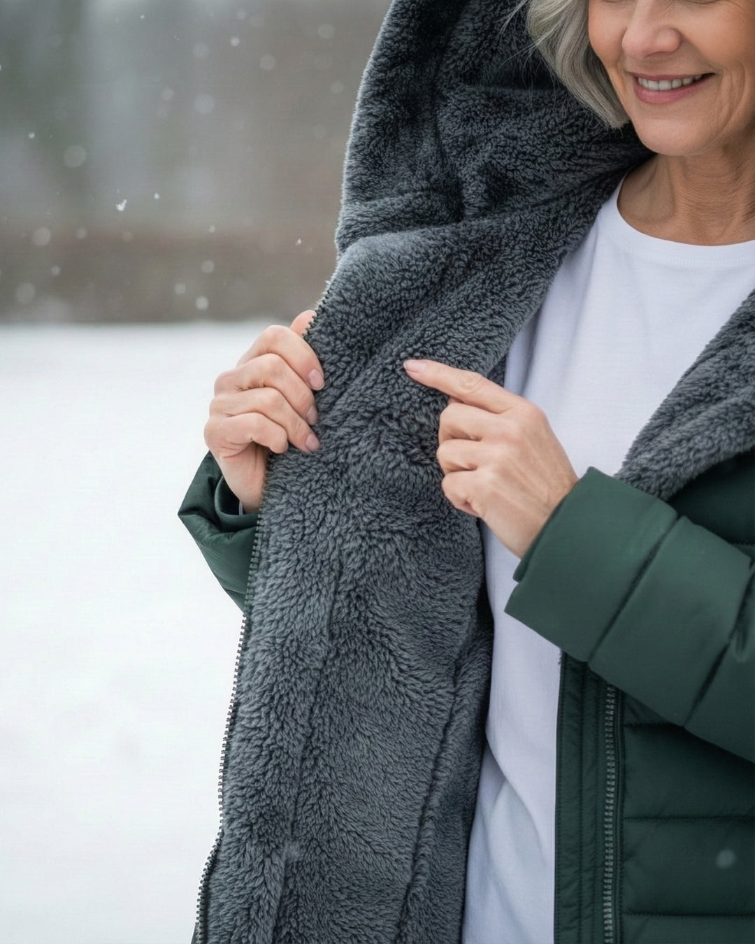 Claire | Manteau Puffer Doublé et Polaire
