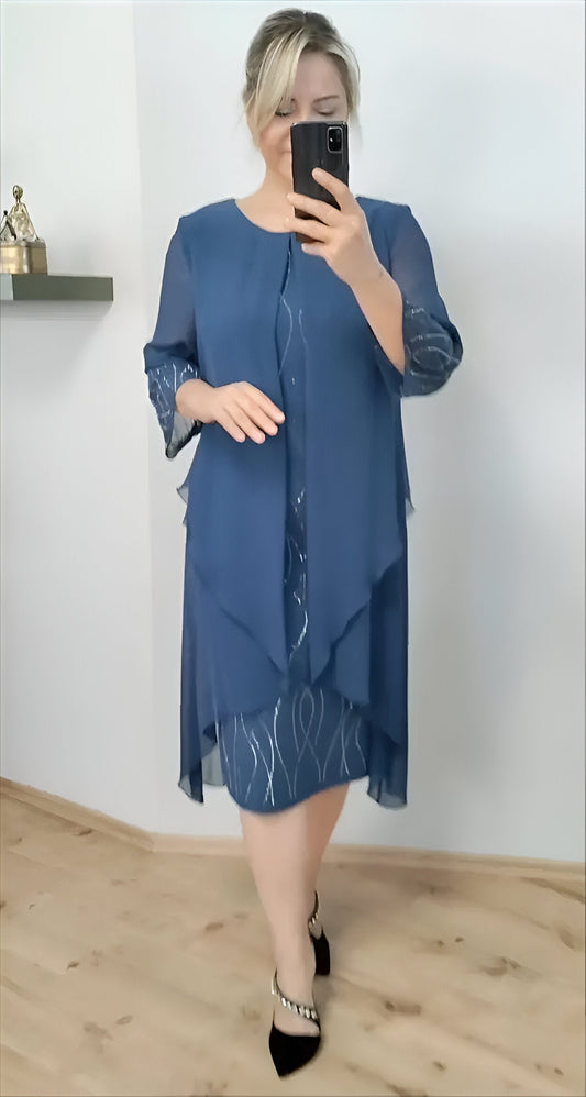 Claudia™ | Robe élégante à superposition fluide