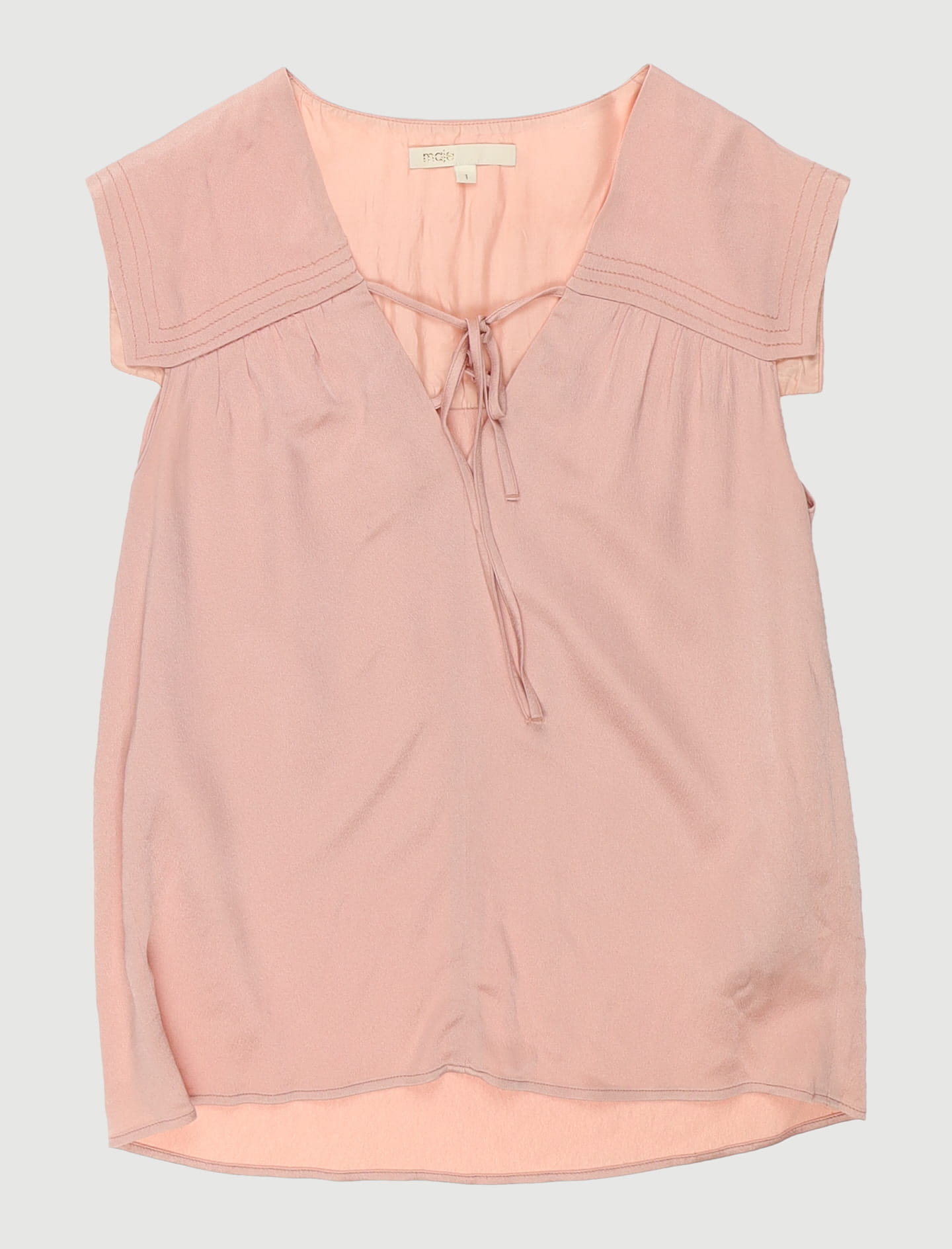 Top En Satin À Col Marin - Taille S/36