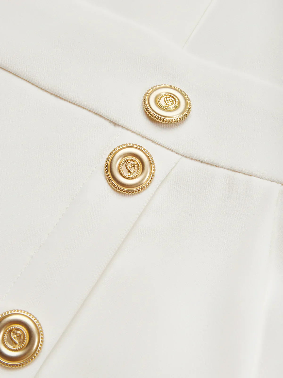 Malène™ | Robe midi union avec fente à boutons et décolleté rond