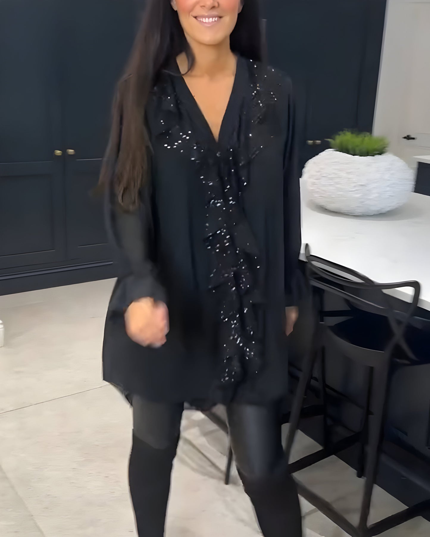 Sylvaine™ | Chemisier élégant à volants