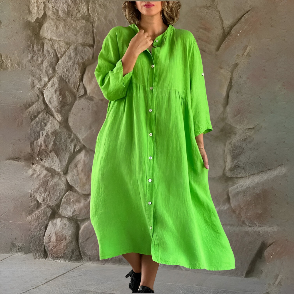 Isa™ | Robe nuisette et coton-lin