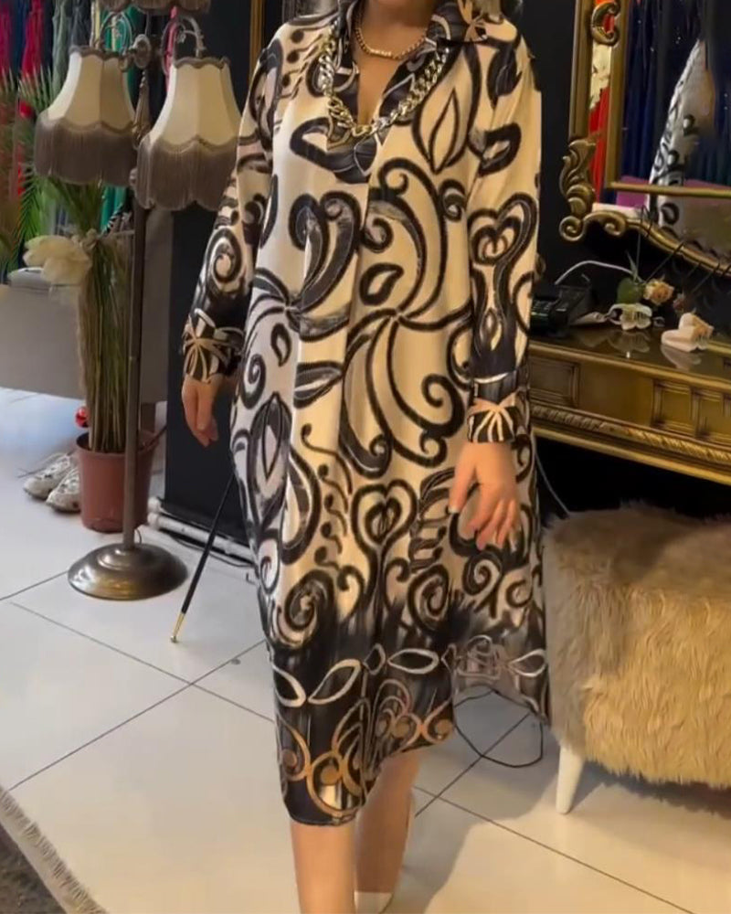 Éliane™ | Robe élégante à imprimé