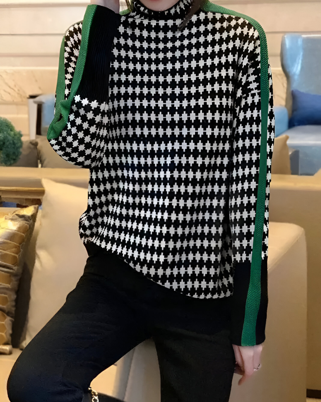 Vera™ | Col à enfiler orné d'un motif et d'un diamant