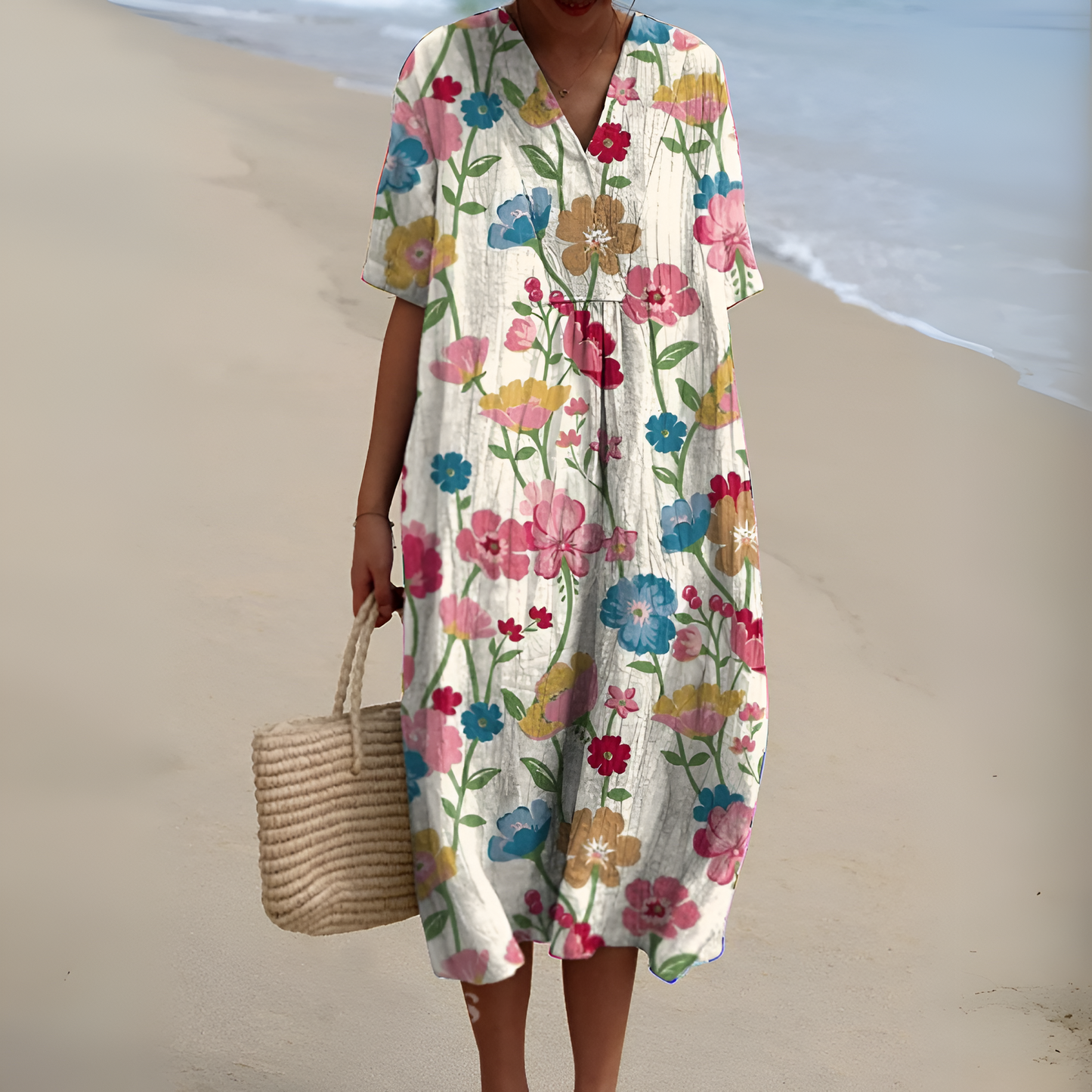 Nicole™ | Robe d'Été à Fleurs