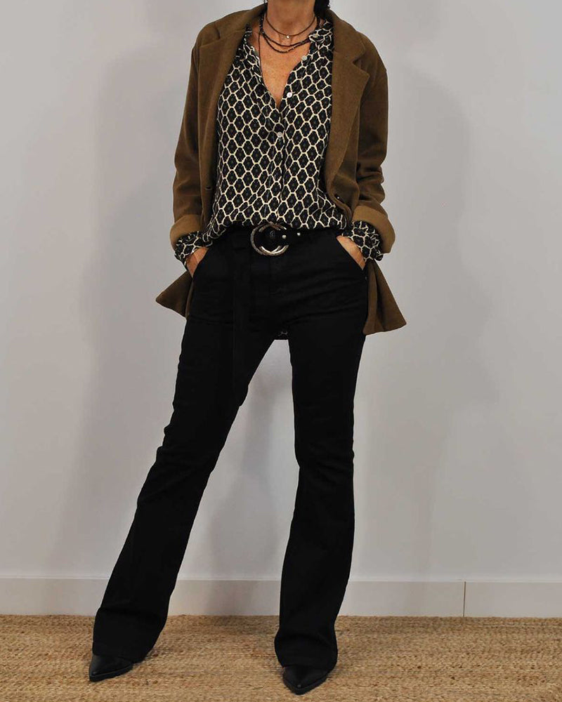 Diane™ | Blouse Classique à Col V