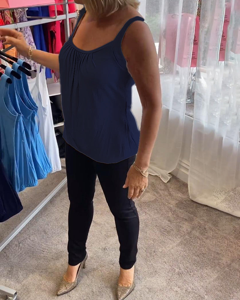 Estelle™ | Top plissé en coton