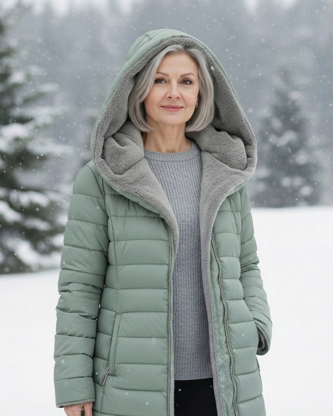 Claire | Manteau Puffer Doublé et Polaire