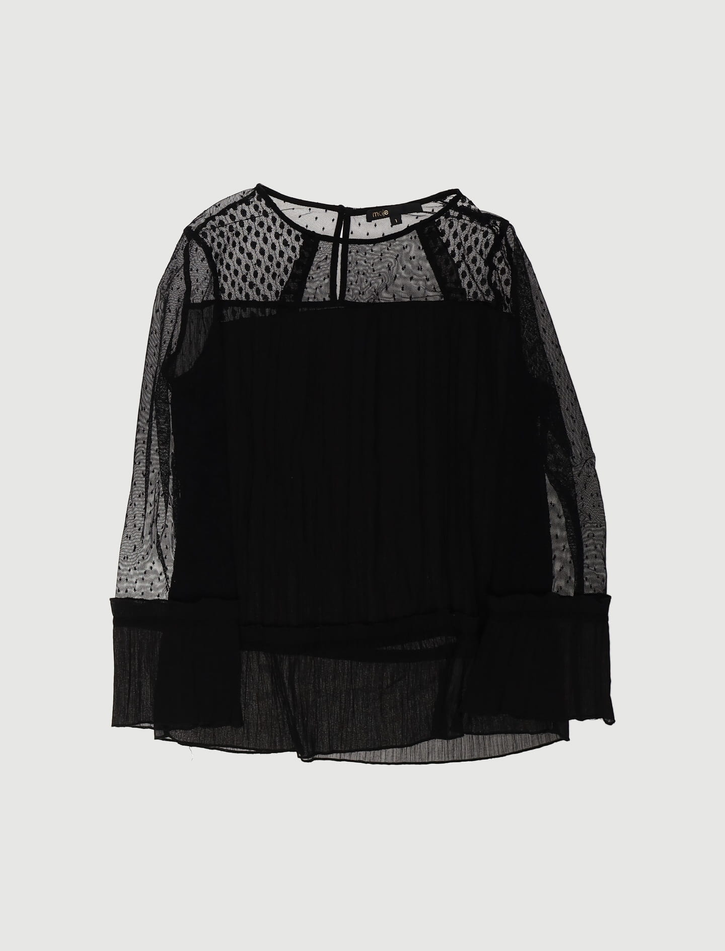 Top Fluide Et Plissé Avec Plumetis - Taille S/36