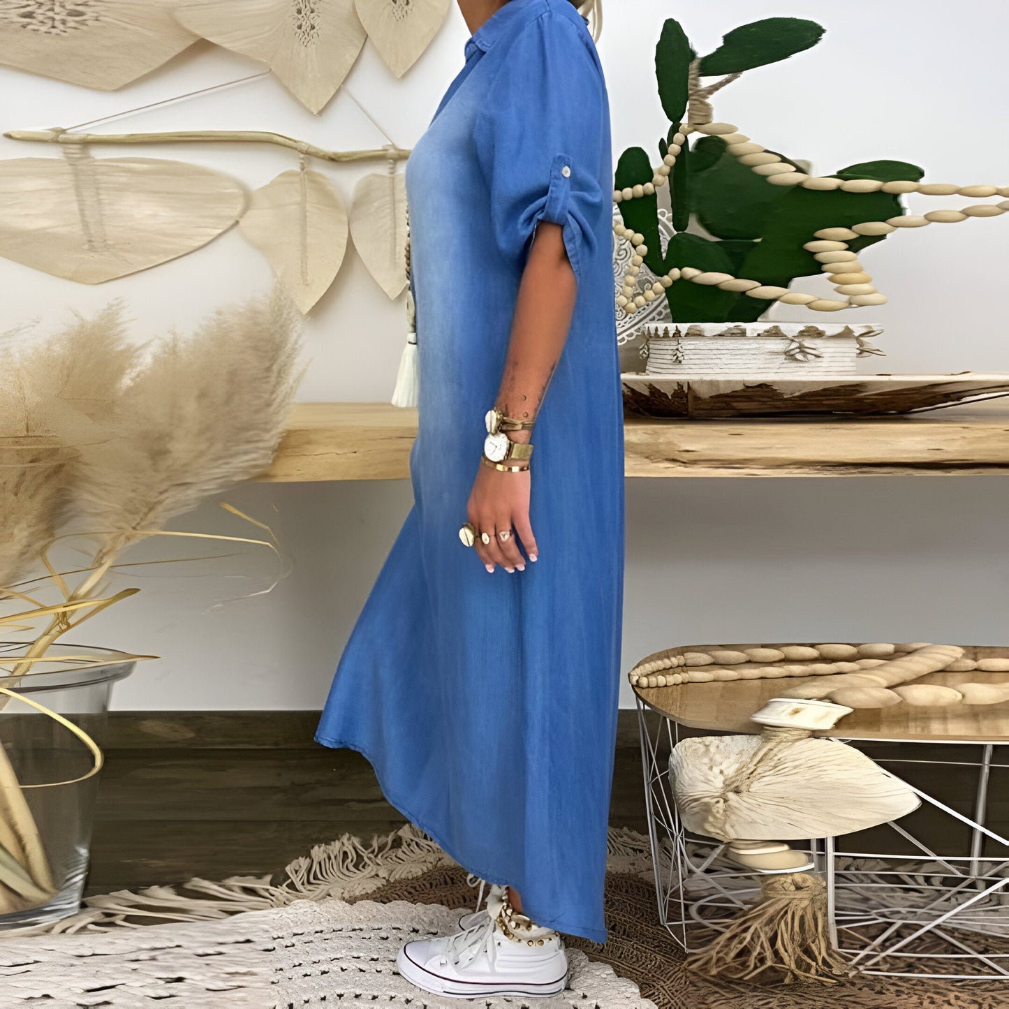 Ilsé™ | Robe d'été et denim avec décolleté et V