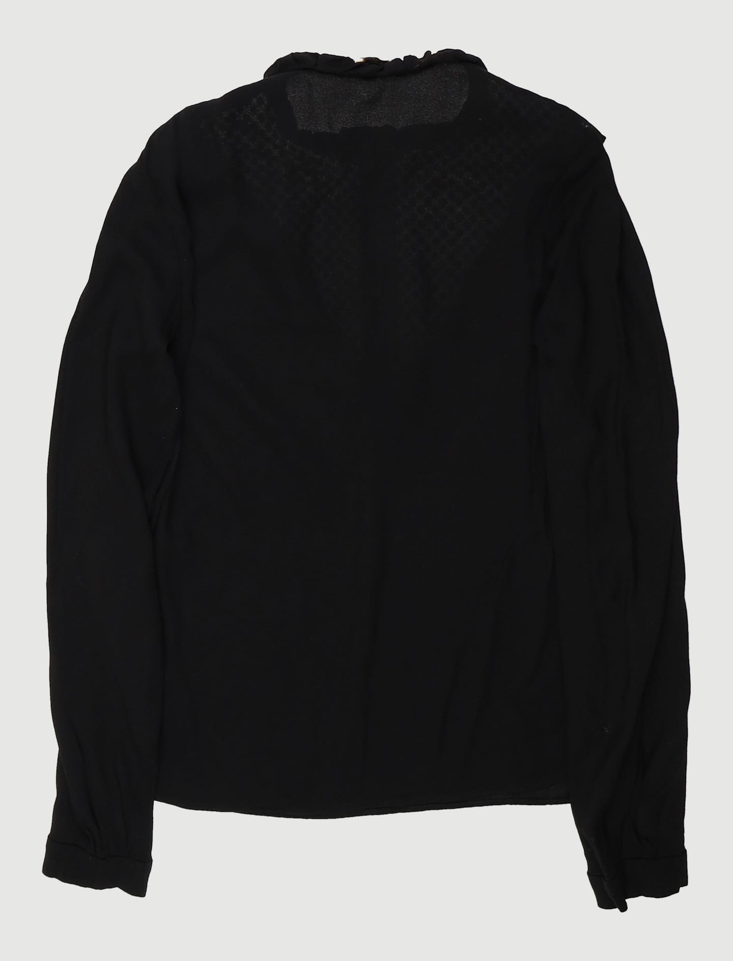 Top Bi-Matière Avec Collerette - Taille S/36