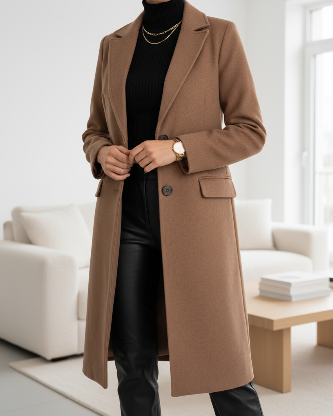 Jade | Manteau Long et Laine Elégant