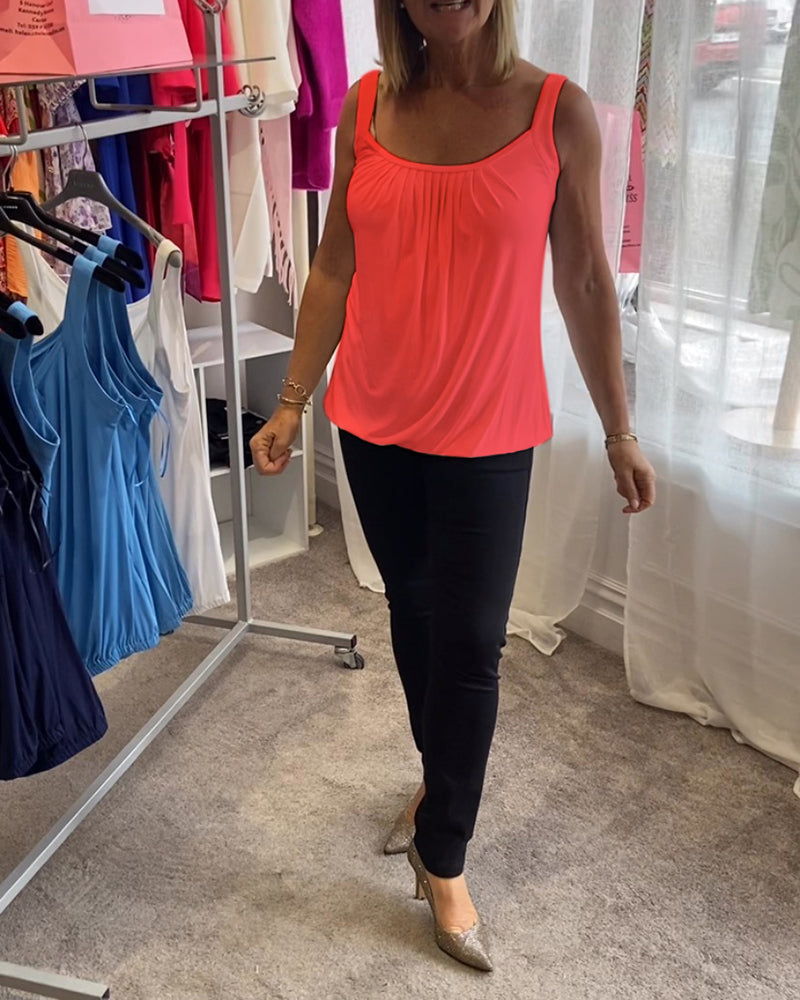 Estelle™ | Top plissé en coton