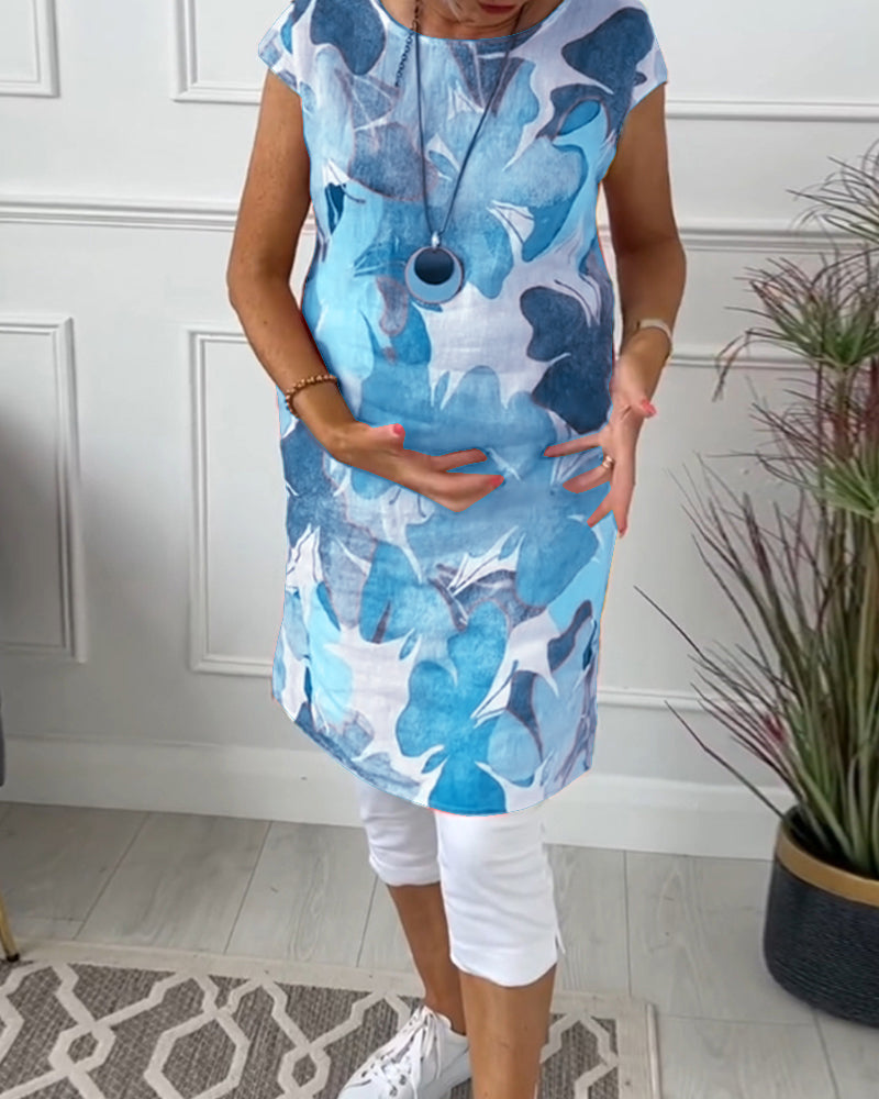 Manon™ | Robe décontractée avec Imprimé Floral Coloré