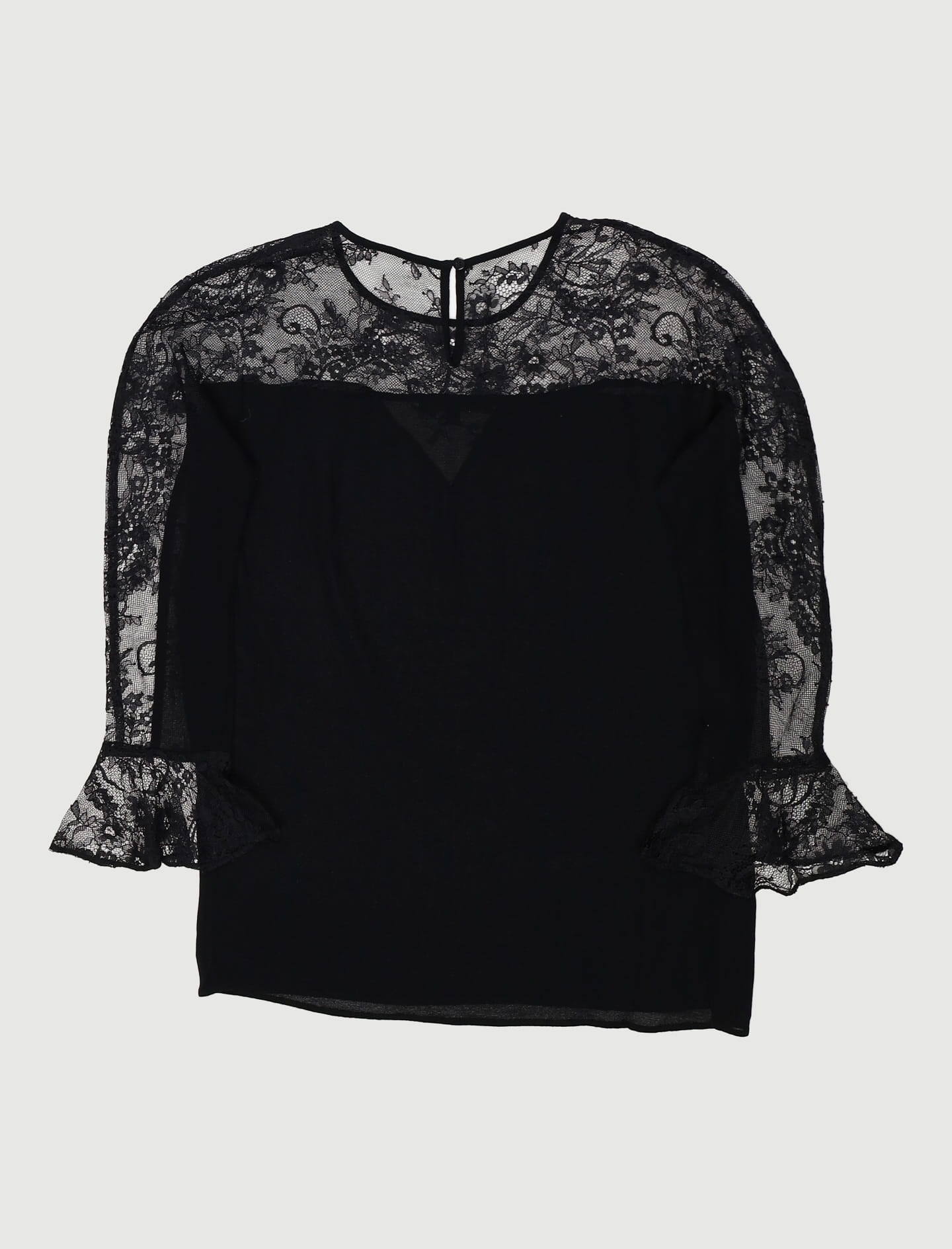 Top Fluide Avec Dentelle - Taille M/38