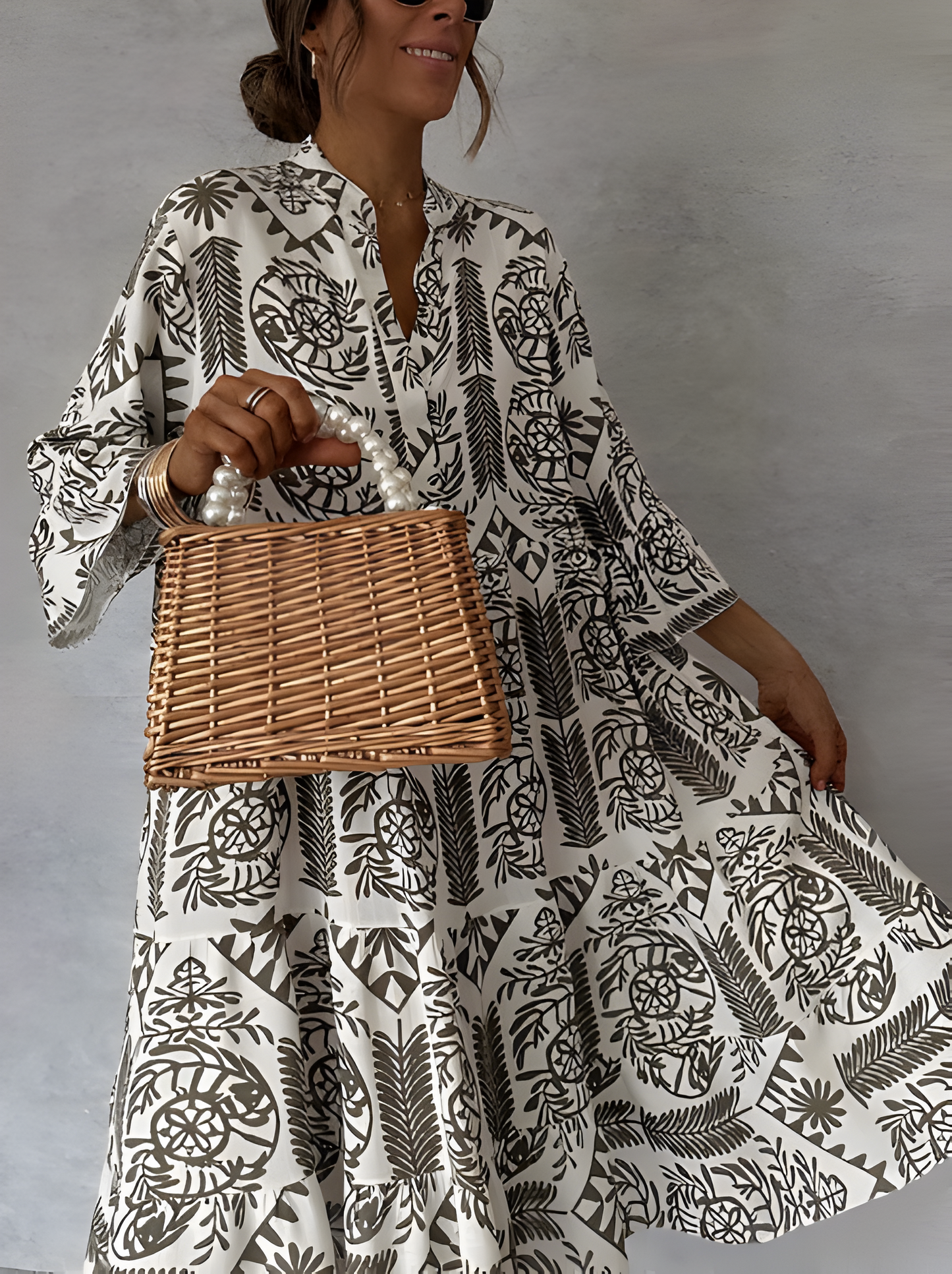 Idalina™ | Robe à Imprimé Tendance