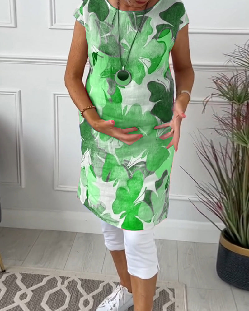 Manon™ | Robe décontractée avec Imprimé Floral Coloré