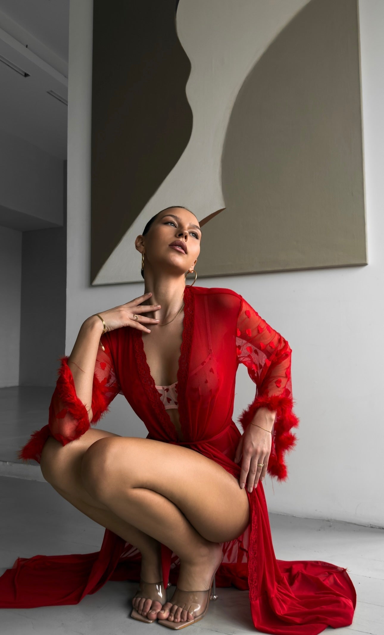 Keira™ | Kimono et Dentelle Transparente