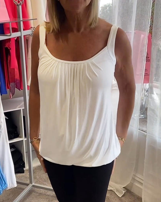Estelle™ | Top plissé en coton