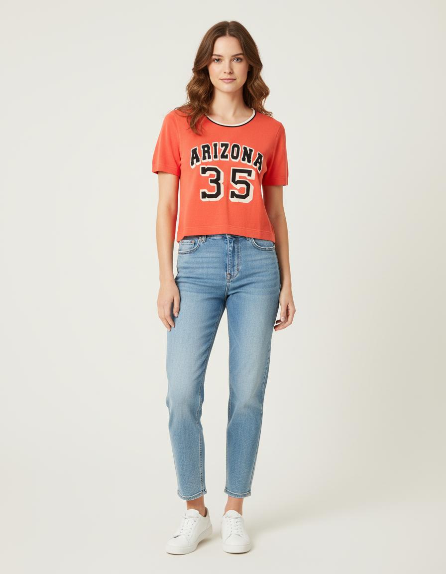 Tee-Shirt En Maille Avec Broderie - Taille M/38