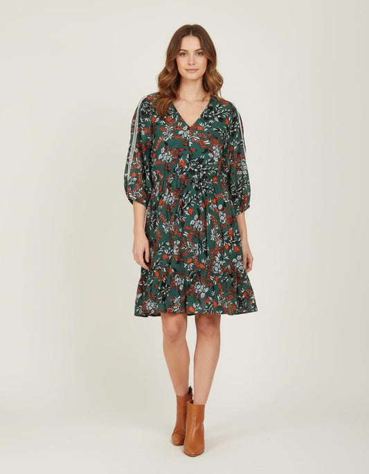 Robe Volantée Imprimée - Taille M/38