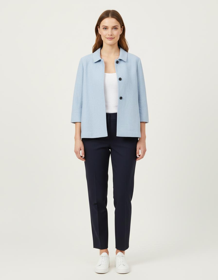 Veste Courte En Tissu Natté - Taille S/36