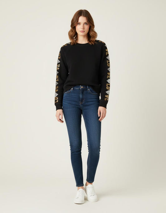 Sweat-shirt à sequins - Taille S/36
