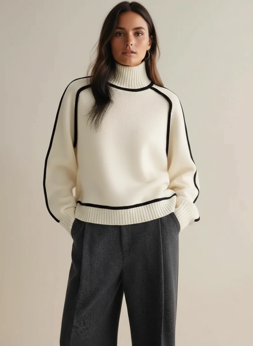 Céline™ | Pull Col Roulé Essentiel