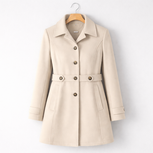 Harmonie | Manteau Élégant et Laine Mélangée