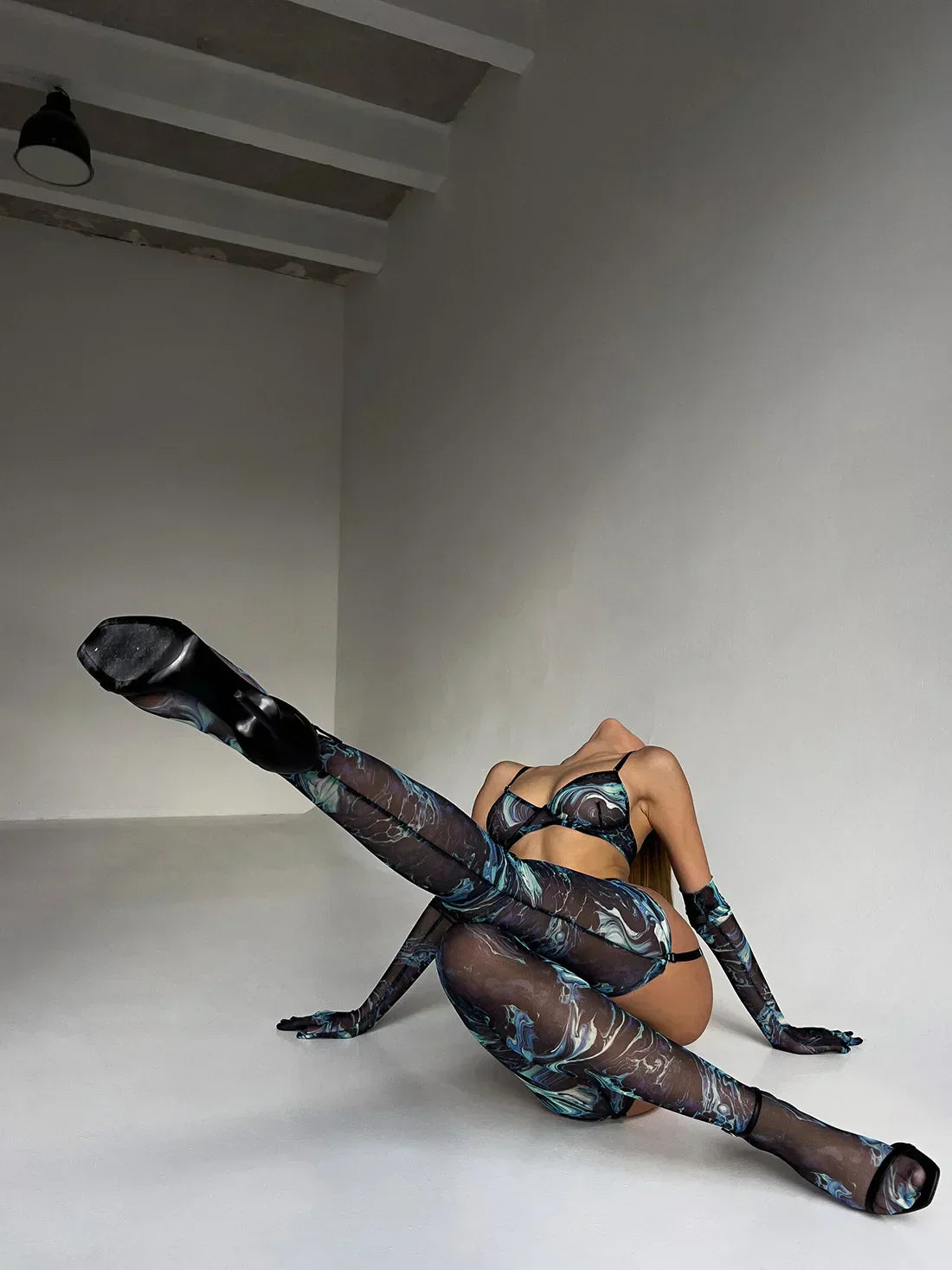 Amanda™ | Ensemble de lingerie tie-dye complet et 5 pièces