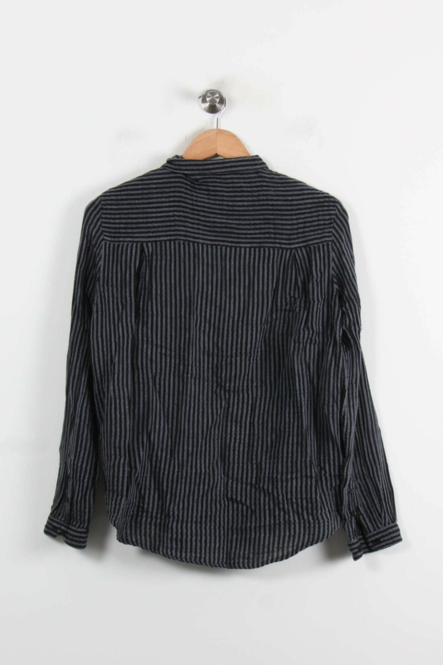 Chemise Rayée Noire et Grise - Taille M/38