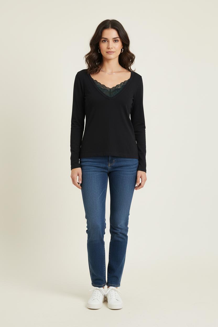 Tee-shirt Noir - Taille S/36