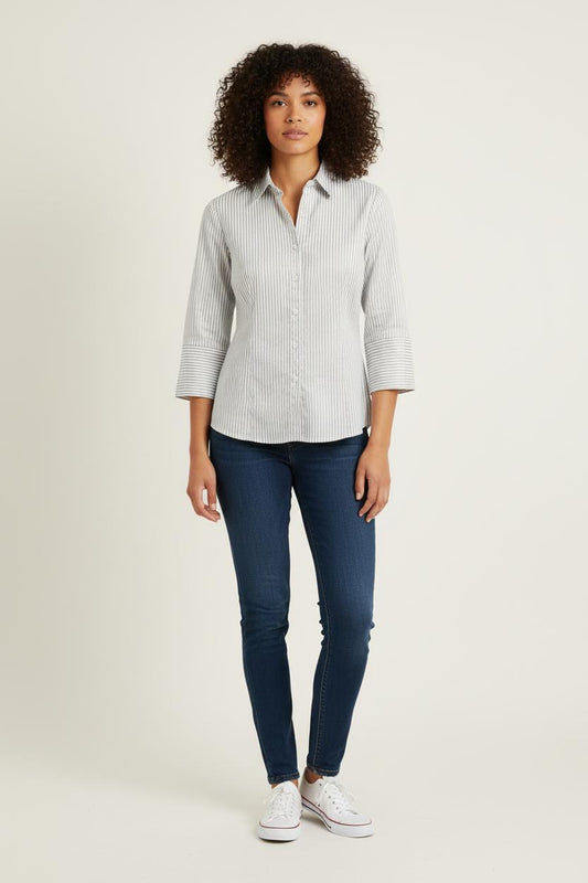 Chemise Blanche et Grise - Taille XXL/44