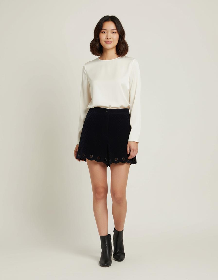 Short Et Velours Matelassé - Taille XS/34