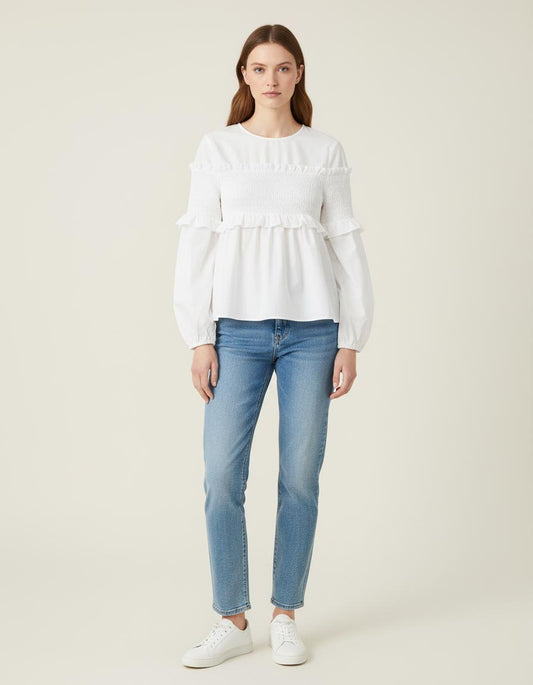 Top Avec Smocks - Taille M/38