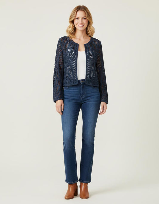 Veste Courte En Macramé - Taille M/38