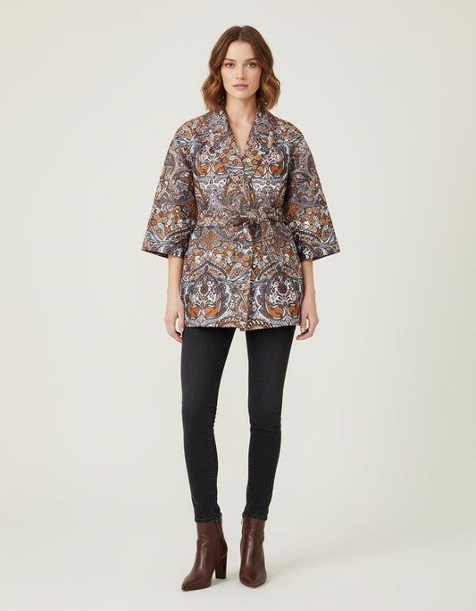 Veste Longue En Jacquard - Taille S/36