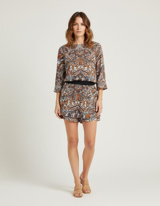 Short Effet 2 et 1 et Jacquard - Taille XS/34