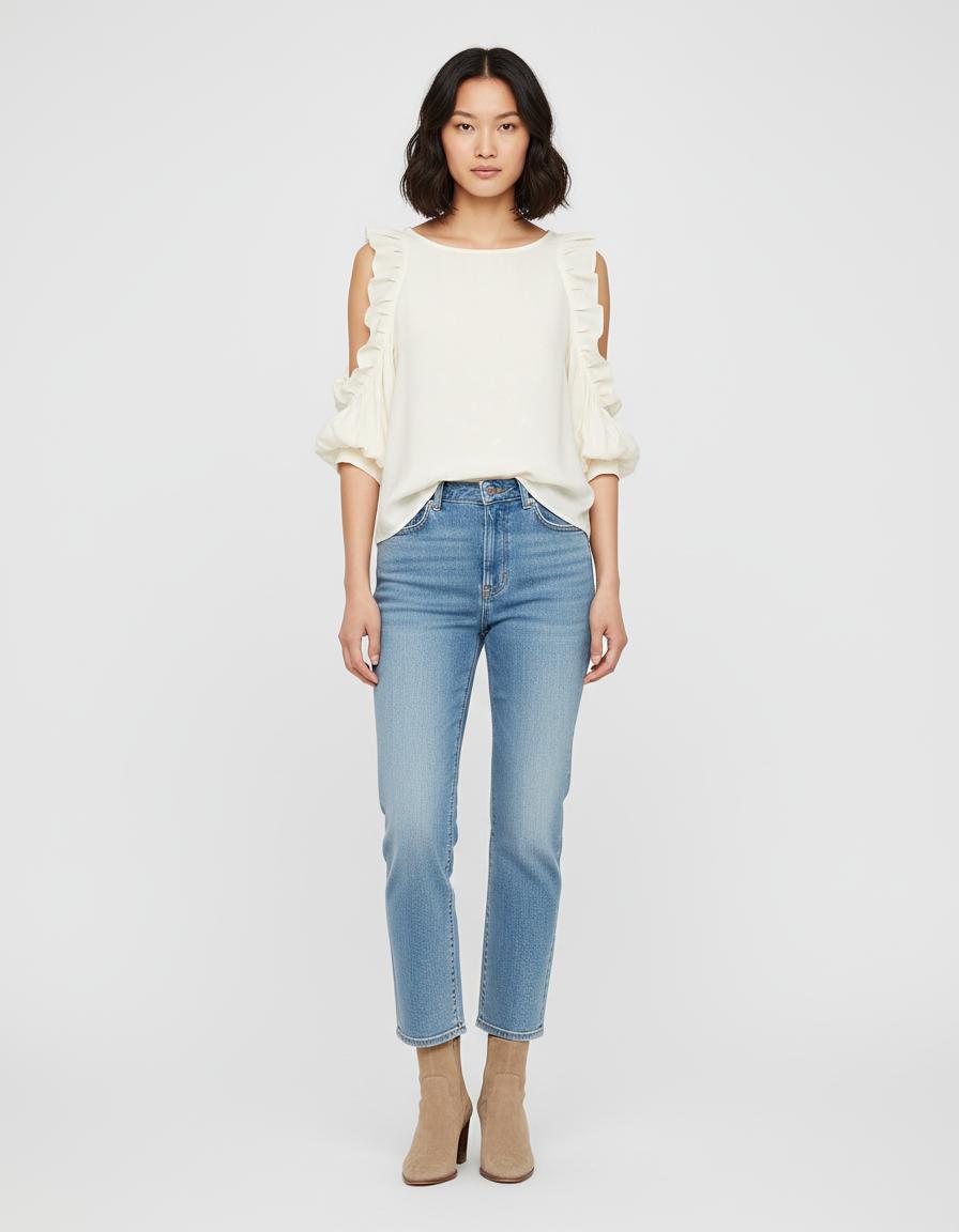 Top Fluide Ouvert Aux Épaules - Taille S/36