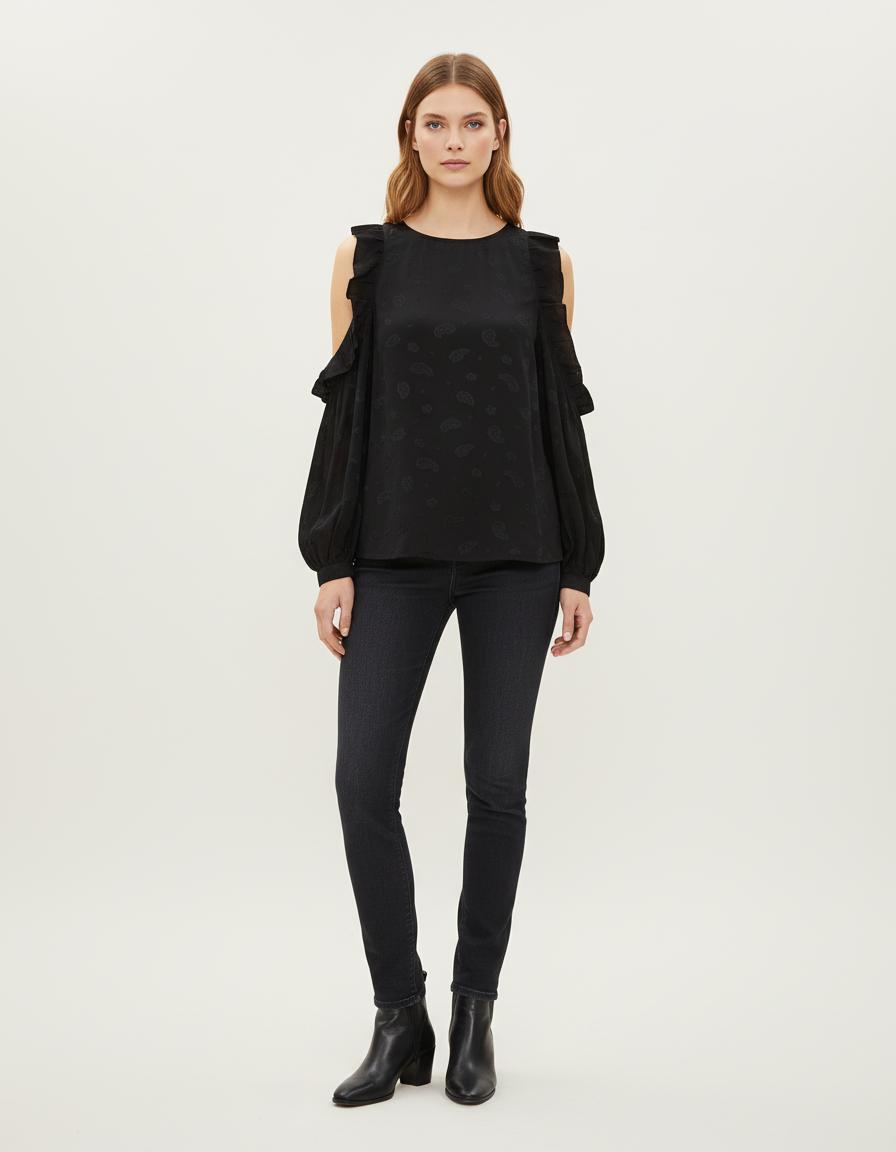 Top Fluide Ouvert Aux Épaules - Taille S/36