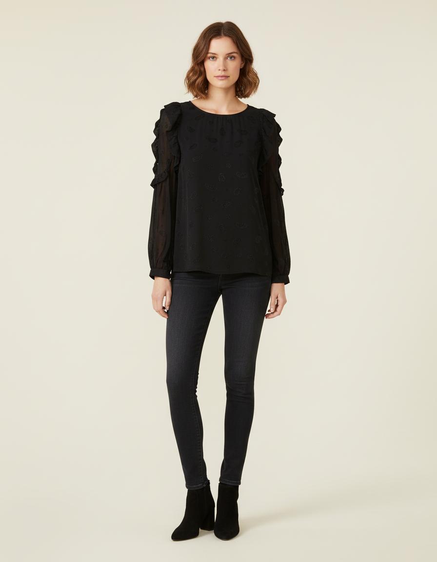 Top Fluide Ouvert Aux Épaules - Taille S/36