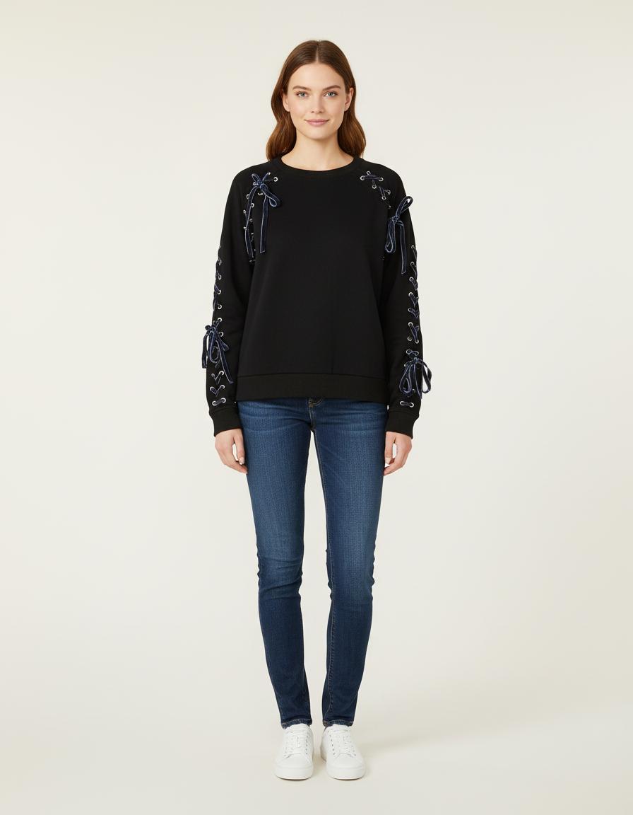 Sweat Molletonné Avec Laçage - Taille S/36