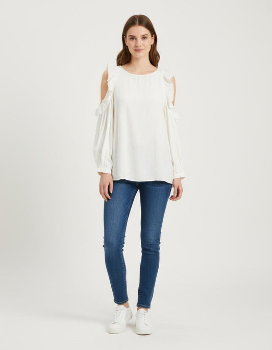 Top Fluide Ouvert Aux Épaules - Taille S/36