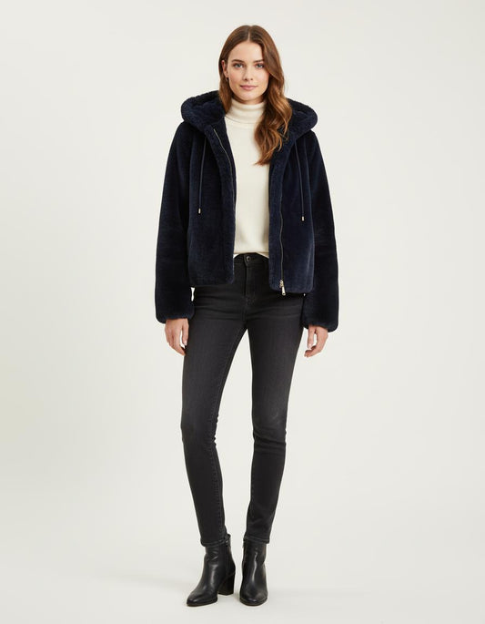 Blouson Courte En Fausse Fourrure - Taille L/40