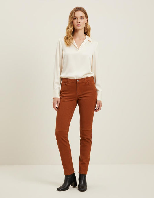 Pantalon En Chèvre Velours - Taille L/40