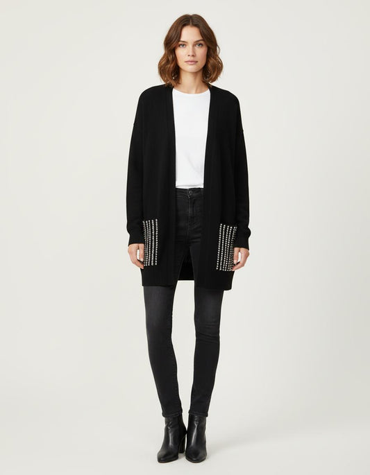 Cardigan En Maille Avec Studs - Taille M/38