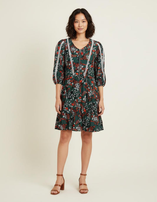 Robe Volantée Imprimée - Taille S/36