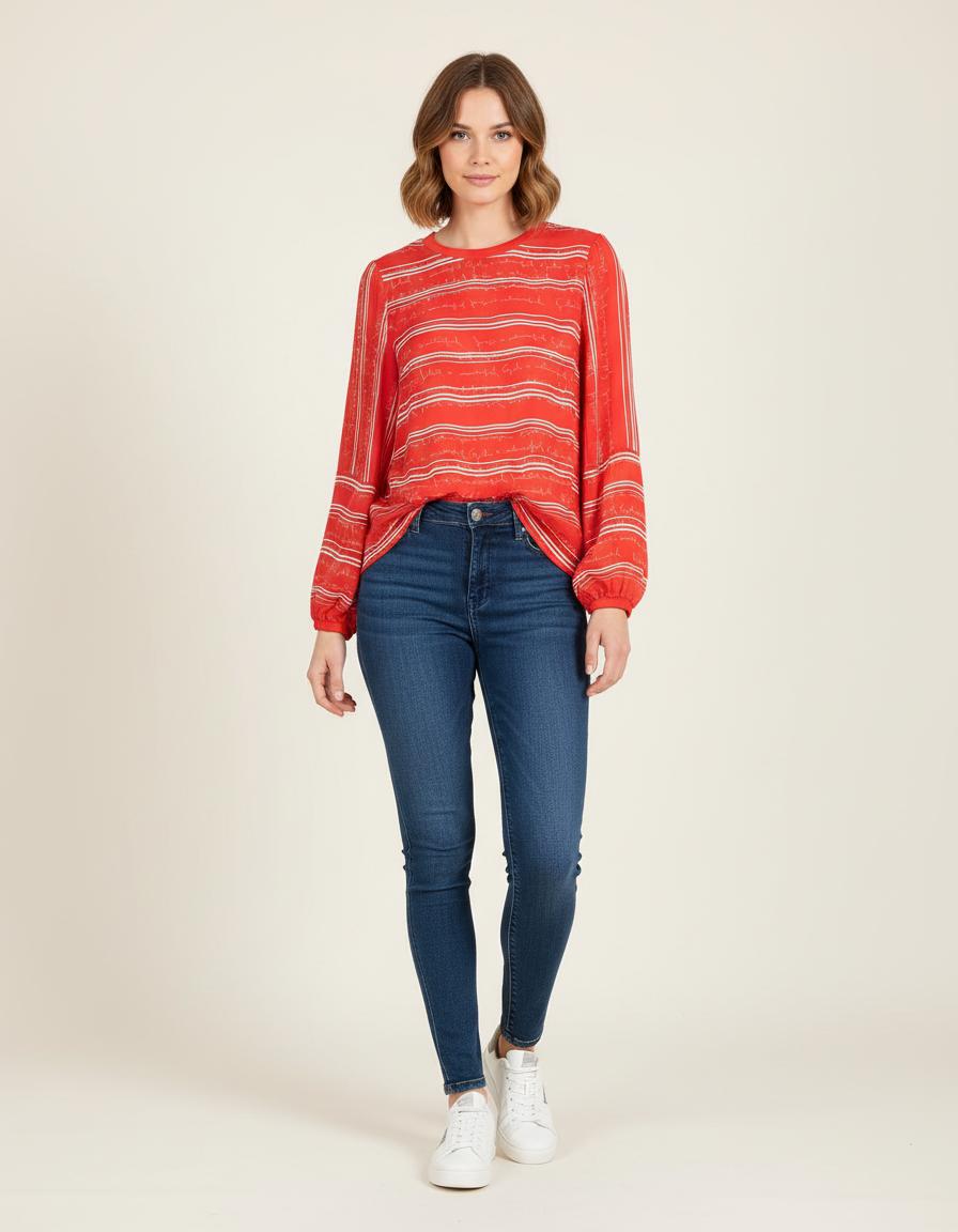 Top Fluide Imprimé Inscriptions - Taille S/36